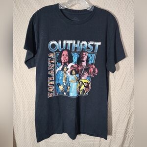 Outkast Hotlanta Black Graphic T-Shirt Men's Medium Used Good Condition